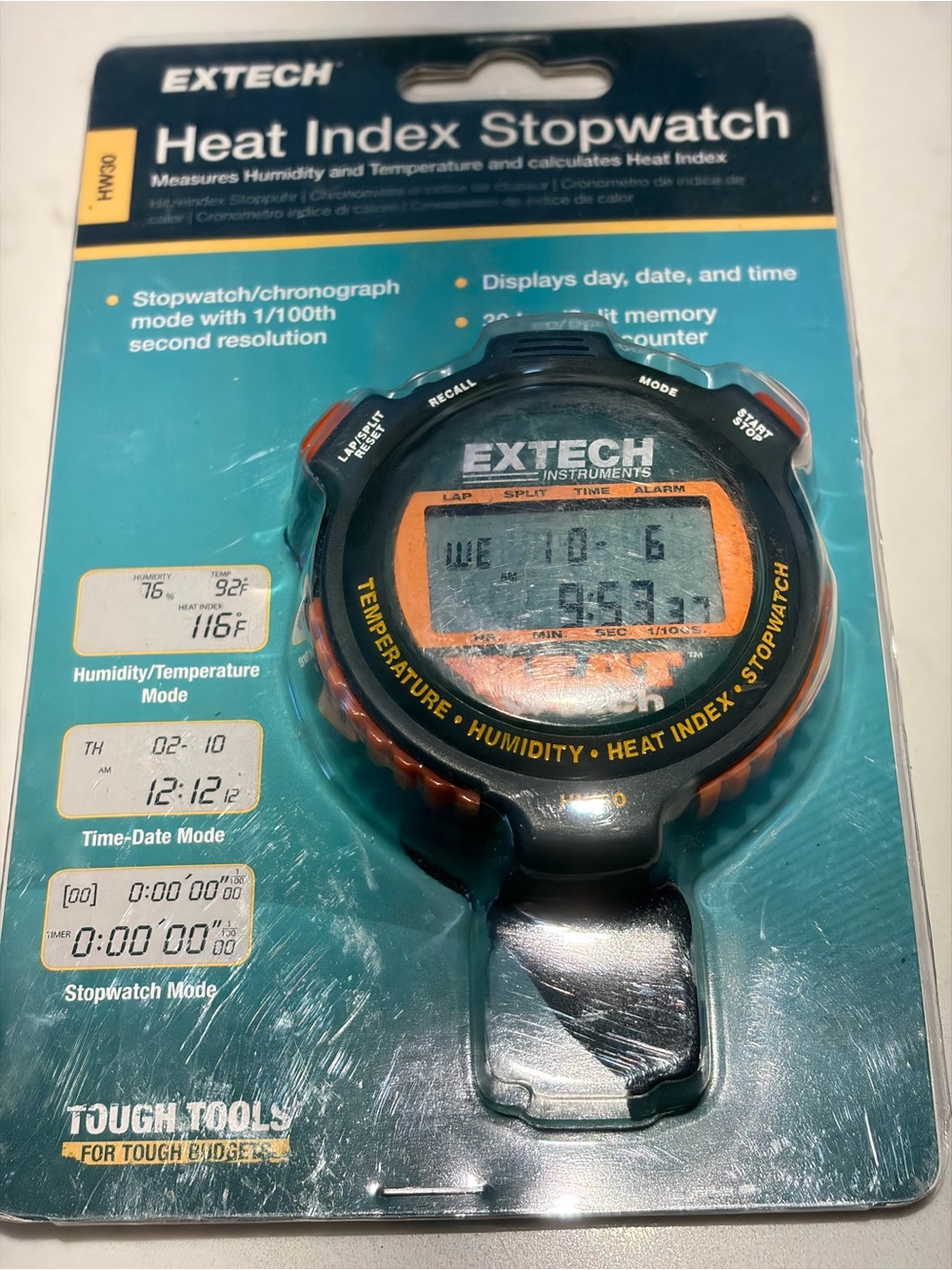 Extech heat and humidity timer, NWT